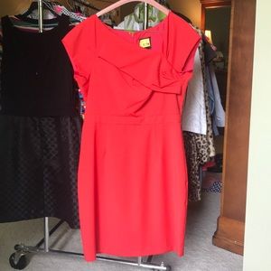 JCrew red dress. Or is it fuschia?!?!